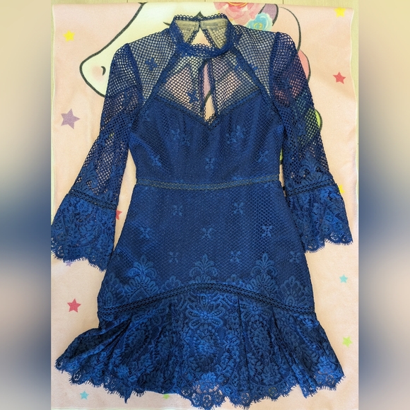 Ever new blue lace dress - Picture 2 of 4